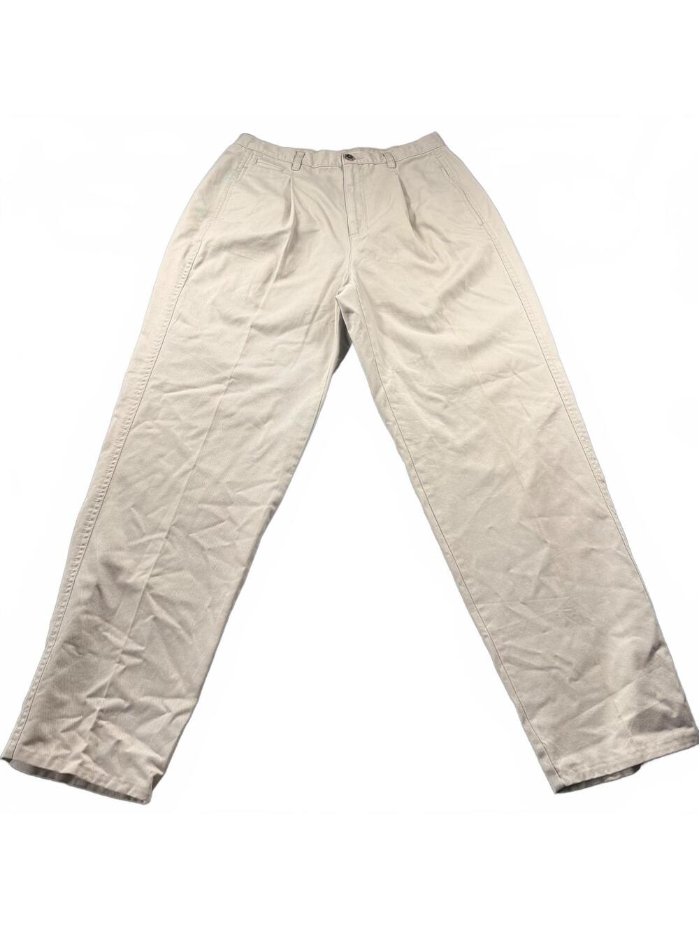 Vintage Liz Claiborne Lizwear Women’s Size 12 Pleated Chino Pants Khaki